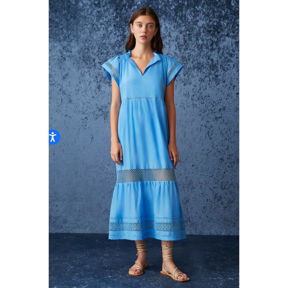Marie Oliver Blue Day Midi Dress Azure NWT Size Small